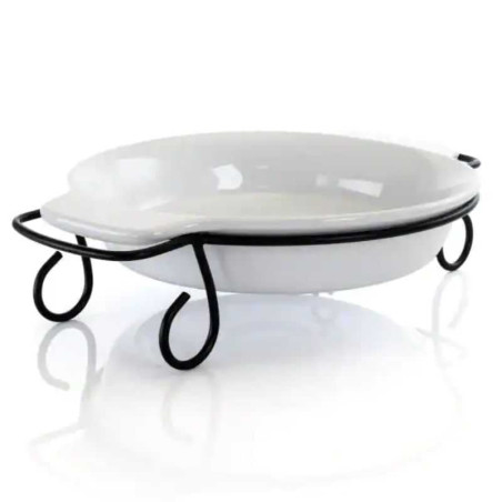 Plato Ovalado de Ceramica con Base de Alambre 11.6 Pulgadas GIBSON 124392.02