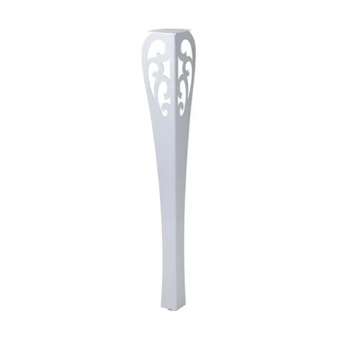 Base para Mesa French de Metal de 9.4 x 9.4 x 70 Centimetros de Color Blanco MASTER CHEF LG006WH