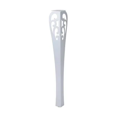 Base para Mesa French de Metal de 9.4 x 9.4 x 70 Centimetros de Color Blanco MASTER CHEF LG006WH