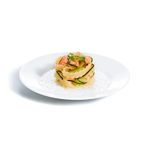 Plato de Vidrio Redondo de Borde Ancho para Restaurante de 25.2 Centimetros ARCOROC P3972