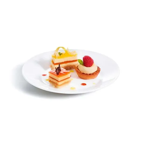 Plato de Vidrio Redondo de Borde Ancho para Restaurante de 19.5 Centimetros ARCOROC 22530