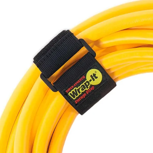 Correa de Almacenamiento Elasticas de 9, 12 y 18 Pulgadas de Color Negro, Set de 6 Unidades WRAP-IT 706-928B