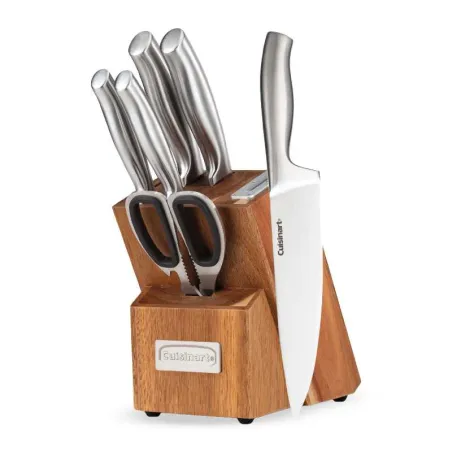 Cuchillos de Acero Inoxidable Essentials con Base de Madera, Set de 7 Unidades CUISINART C77SS-7PBS
