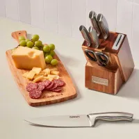 Cuchillos de Acero Inoxidable Essentials con Base de Madera, Set de 7 Unidades CUISINART C77SS-7PBS 2