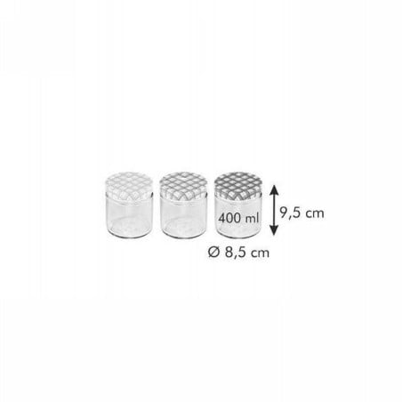 Frasco para Conserva Della Casa de 400 Mililitros, Set de 3 Unidades TESCOMA 895114