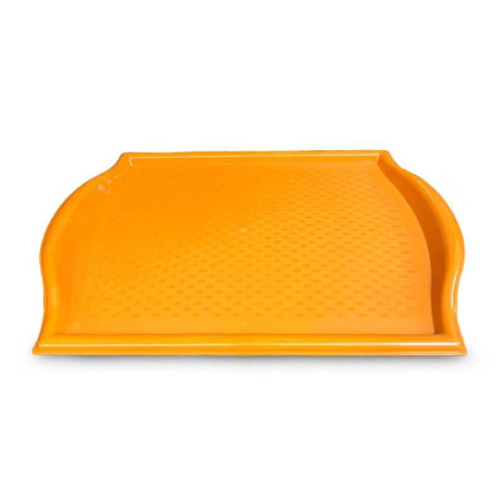 Azafate Rectangular de Plastico de 49 x 33 x 3 Centimetros de Color Anaranjado MASTER CHEF 9611-OR