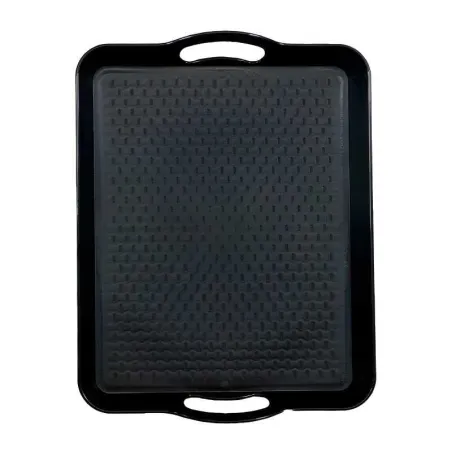 Azafate Rectangular de Plastico de 42 x 32 x 4.5 Centimetros de Color Negro MASTER CHEF 9696