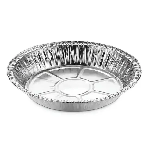 Molde para Pie de Aluminio Desechable con Tapa de 9 Pulgadas, Paquete 125 Unidades TIPS D-217-01