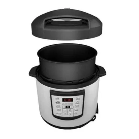 Olla de Presion Electrica de 6 Litros de Color Plateado BLACK & DECKER PR100SD