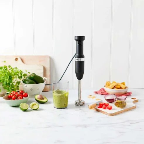 Licuadora de Inmersion de 2 Velocidades Onix Negra KITCHEN AID KHBV53OB