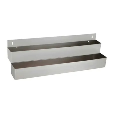 Porta Botellas Doble para Bar de Acero Inoxidable de 42 Pulgadas MASTER CHEF SPR-42D