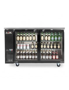 Refrigerador para Bar 2 Puertas de Vidrio 48 Pulgadas U-STAR UBB-24-48G-HC