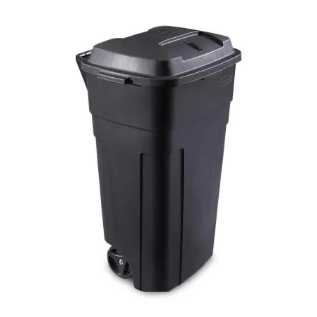 Basurero con Ruedas para Trabajo Pesado de 128.7 Litros, Color Negro RUBBERMAID FG289804BLA