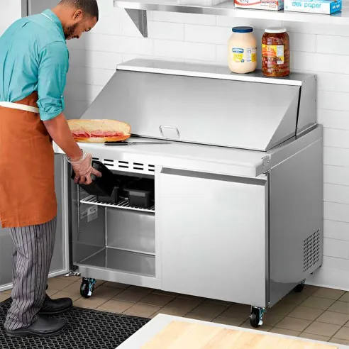 Mesa de Preparacion Mega Top de 2 Puertas de Acero Inoxidable 150 Centimetros U-STAR SCLM2-60-E-HC