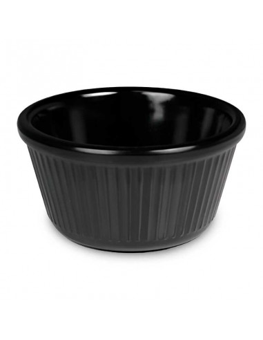 Ramekin de Melamina 2.5 Pulgadas Color Negro para 1.5 Onzas MASTER CHEF RSM-01BK