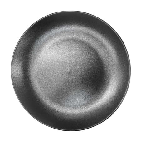 Plato Redondo Coupe de Porcelana 8 Pulgadas Negro Arenoso ARNI CS0023-J09