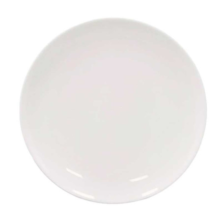 Plato Redondo Coupe de Pocelana 9 Pulgadas Blanco ARNI CS0024