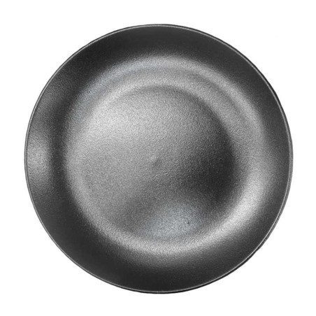 Plato Redondo Coupe de Porcelana 9 Pulgadas Negro Arenoso ARNI CS0024-J09