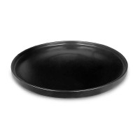 Plato Redondo Coupe de Porcelana 8.5 Pulgadas Negro Mate ARNI C1564-25