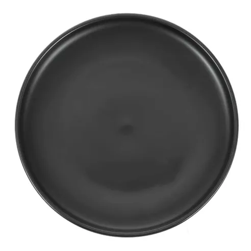 Plato Redondo Coupe de Porcelana 8.5 Pulgadas Negro Arenoso ARNI C1564-J09