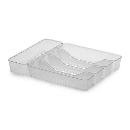 Bandeja para Cubiertos Hexa de 5 Divisores Transparente TOVOLO A24250