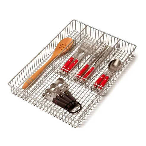 Bandeja para Almacenar Cubiertos Plateado de 5 Compartimientos TOVOLO 53177