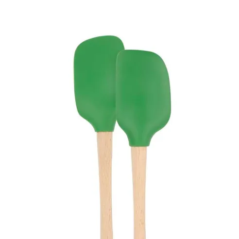 Espatula Mini Flex-Core de Silicon Verde con Mango de Madera TOVOLO 60149-500