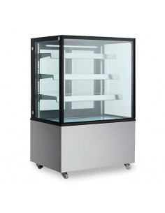 Vitrina Exhibidora Refrigerada 4 Niveles de Acero Inoxidable 52 x 26 x 34 Pulgadas QUANTUM PRO VR-271ZW