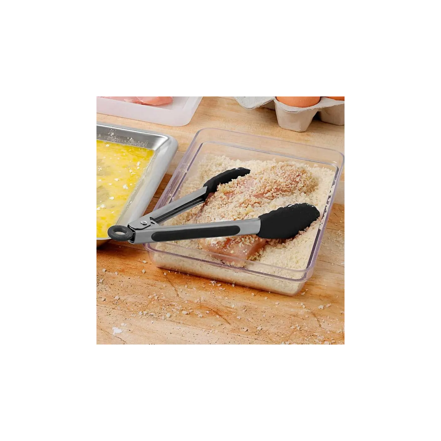 Pinza Mini De Acero Inoxidable 8.25 Pulgadas Negra TOVOLO 1000233