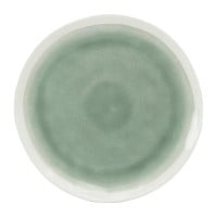 Plato Redondo de Ceramica 27.7 Centimetros Verde BELLARTE LDX-P00541 2