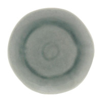 Plato Redondo de Ceramica 22 Centimetros Gris Claro BELLARTE LDX-P00124 2