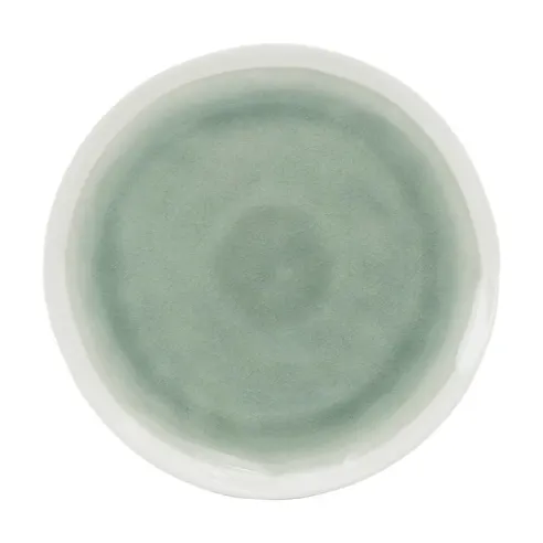 Plato Redondo de Ceramica 20 Centimetros Verde BELLARTE LDX-P00542