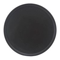 Plato Redondo de Ceramica 20 x 1.5 Centimetros Negro BELLARTE LDX-P00325 2