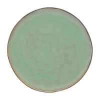 Plato Redondo de Ceramica 20.5 Centimetros Verde Musgo BELLARTE LDX-P00536 2