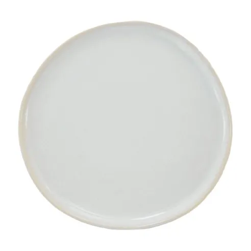 Plato Redondo de Ceramica 26.5 Centimetros Blanco Hueso BELLARTE LDX-P00356
