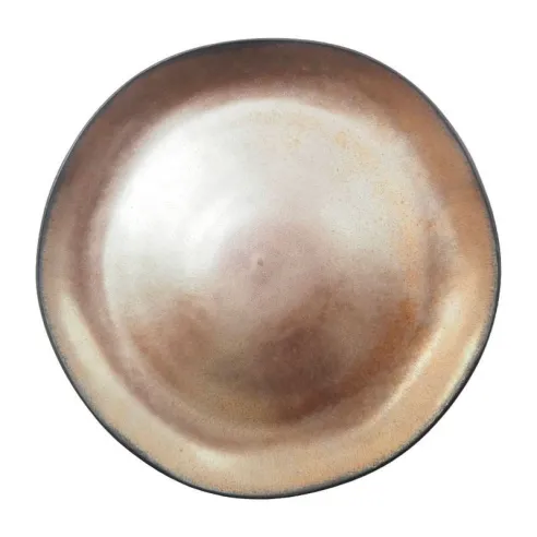 Plato Redondo de Ceramica 27.5 Centimetros Cafe BELLARTE LDX-P00617