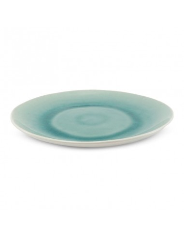 Plato Redondo de Ceramica de 22 Centimetros Verde BELLARTE LDX-P00128