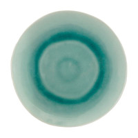 Plato Redondo de Ceramica 27.8 Centimetros Verde BELLARTE LDX-P00127 2