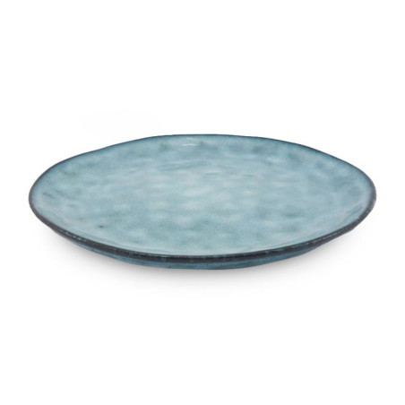 Plato Redondo de Ceramica 20 Centimetros Celeste BELLARTE LDX-P00556