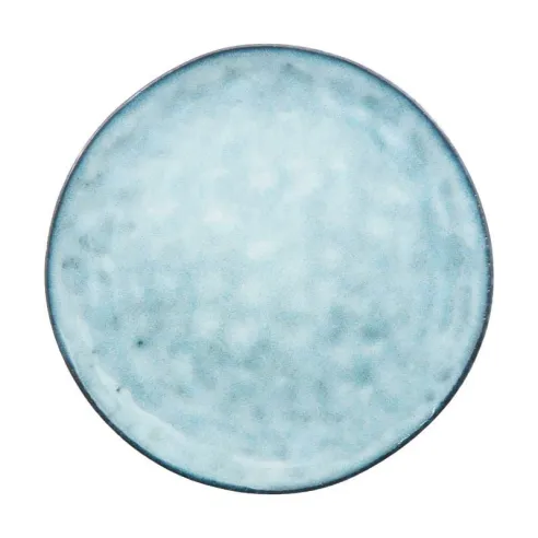 Plato Redondo de Ceramica 20 Centimetros Celeste BELLARTE LDX-P00556