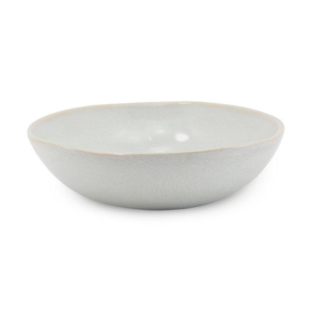 Bowl Redondo de Ceramica 18 x 5 Centimetros Blanco Hueso BELLARTE LDX-W00261