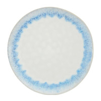 Plato Redondo de Ceramica 28 Centimetros Blanco con Azul BELLARTE LDX-P00087 2