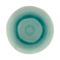 Plato Redondo de Ceramica de 22 Centimetros Verde BELLARTE LDX-P00128 2