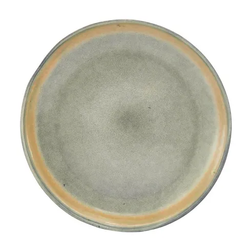 Plato Istanbul Redondo Coupe de Ceramica 11 Pulgadas Color Azul / Verde MASTER CHEF AZ27-1