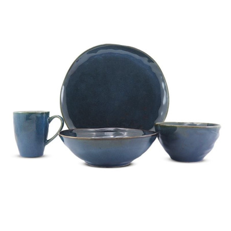 Plato Varsovia Coupe de Ceramica 11.5 Pulgadas Color Azul MASTER CHEF AZ1-1