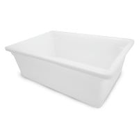 Caja de Polipropileno de 26 x 18 x 9 Pulgadas de Color Blanco MASTER CHEF 8340PP