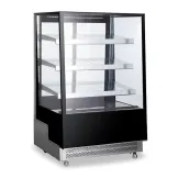 Vitrina Exhibidora Refrigerada Recta de 4 Niveles 57 x 28 x 35 Pulgadas Negra QUANTUM PRO VR-400LB