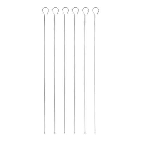 Pinchos para Brochetas con Lados Planos de 40 Centimetros, Set de 6 Unidades KITCHENCRAFT MCSKEWER40