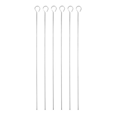 Pinchos para Brochetas con Lados Planos de 40 Centimetros, Set de 6 Unidades KITCHENCRAFT MCSKEWER40