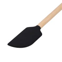 Espatula Rasqueta de Bambu con Punta de Silicon Negro KITCHEN AID KQG631OHOBE 2